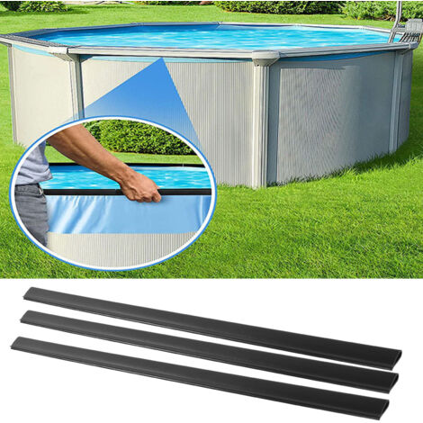 Agraphes pour liner de piscine hors sol, 45 pièces PE 61 cm - Fixation sûre liner pour piscines rondes ou ovales