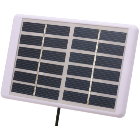 Panneau solaire polycristallin 84x130mm 1.2W/6V avec sortie DC 5521 et cable 3m pour jardin/trafic/lumière de secours/pompe (1/5)