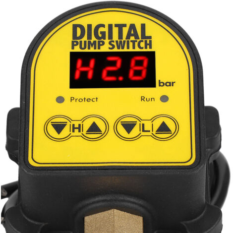 [Détecteur de Pression de Pompe à eau] + [Automatique et Électronique] + [Version IP66] + [Jaune et Noir : 10A, 393g, 80℃, 112mm] (1/5)
