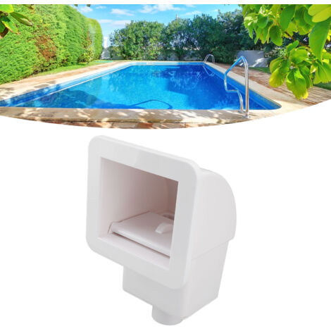 Écumeur de Piscine Accès ABS Drainage Skimmer avec Panier Filtrant et Valve Automatique 32x19.5cm pour Piscines Domestiques et Commerciales (1/5)