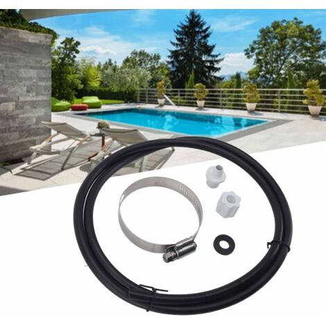 [Kit de Connexion pour Chlorinateur] Pack de raccordement pour CL200 CL220 avec tube chlorinateur et clamp de selle en PVC et métal, longueur de tube 1.21m (1/5)