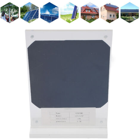 Panneau Solaire Mini 3.3W - Monocrystalline Silicium Acrylic - pour Projets Scientifiques et Éducation (1/5)