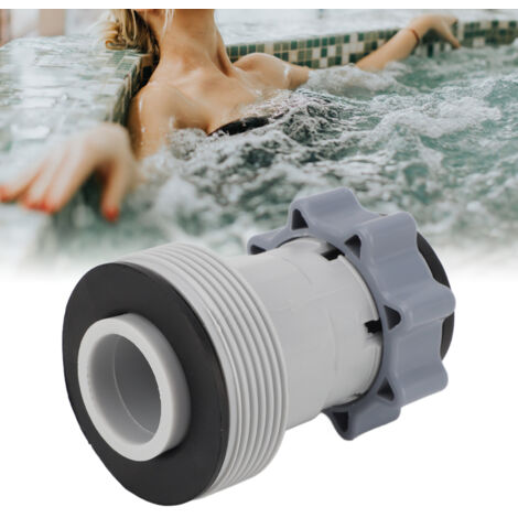Adaptateur de Raccord pour Conduite de Pompe à Filtre Intex 10722 - Raccord de Conversion en Plastique avec Interface Filetée de 60mm (2.4in) - Pièce de Rechange - 1 Adaptateur (1/5)