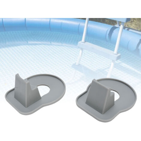 Soutien de tuyau ABS pour piscine hors sol - Support pour tuyaux de 1.25 inch avec stickers - Kit 2 pièces - Installation rapide sans trous (1/5)