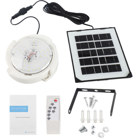 Luminaire Solaire Suspendu/Ceiling + Éclairage Intelligent + 50 LED Dimmable avec Contrôle à Distance + Batterie Longue Durée (1/2)