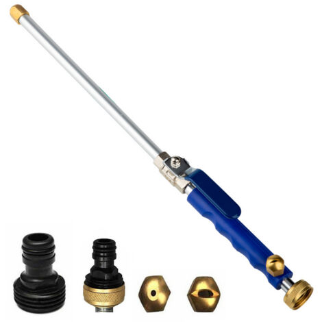 Lance de Nettoyage Haute Pression Portable Alloy avec 2 Embouts pour Jardin Arrosage Lavage Auto (1/5)