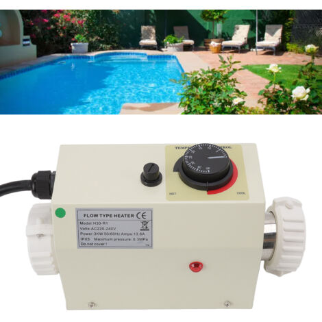 Thermostat électrique avec écran tactile de haute qualité et facile à utiliser, pour une température constante dans votre spa ou bain à remous (1/5)
