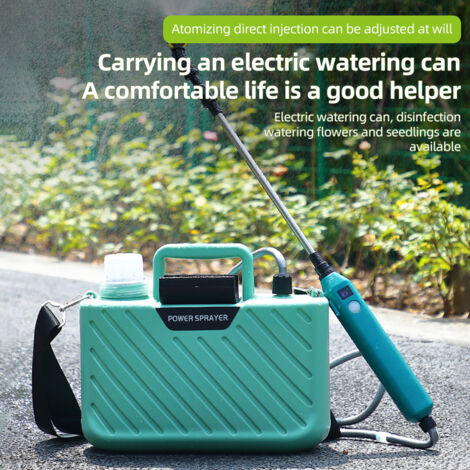 Pulvérisateur Électrique à Batterie avec 2 Buses 5L avec Manche Rechargeable USB et Lance Telescopique pour Jardin et Pelouse (1/5)
