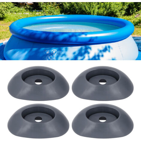 Pieds de Piscine [P61802] Support de Base Plastique 18x48 Inch Set de 4 Caps pour Remplacement (1/5)