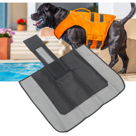 Rampule de Secours pour Animaux et Nettoyeur de Feuilles 2 en 1, Skimmer de Piscine en Oxford Cloth Noir [Echelle pour Animaux] + [2 en 1 Design] + [Skimmer Flottant] (1/5)