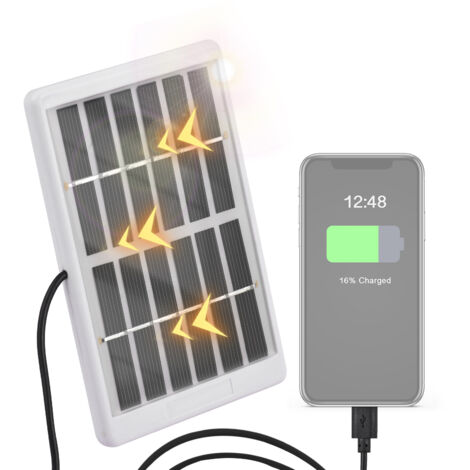 Mini Panneau Solaire Portable 1.2W 6V Polycristallin Chargeur USB Écologique - Conversion Haute, 84x130mm (1/5)