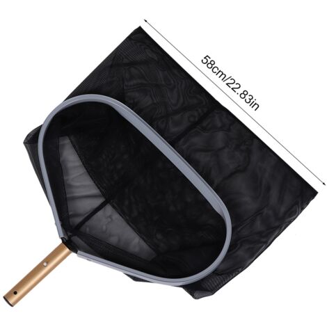 【Épuisette pour feuilles】 Épuisette de piscine avec système de fixation universel et maille fine 58cm/22.8 pouces (1/5)