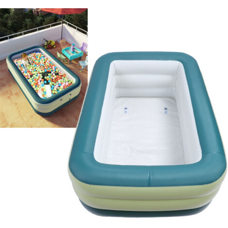 Piscine gonflable PVC triple épaisseur grand modèle pour enfants et adultes, espace aquatique familial extérieur, fête d'eau jardinété 184L