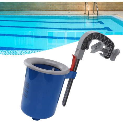 Nettoyeur Surface de Piscine Fixation Murale Bleu Skimmer Automatique pour Piscine Externe Matériel Durable Filtrant Détachable (1/5)