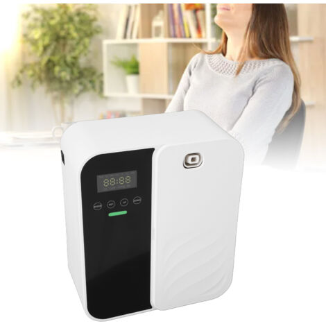 Diffuseur d'Aromathérapie AF11 Wall/Desktop 500ml PP Noir Large Range 1000m³ avec Fonction Mémoire et Affichage LCD pour Maison/Spa/Bureau