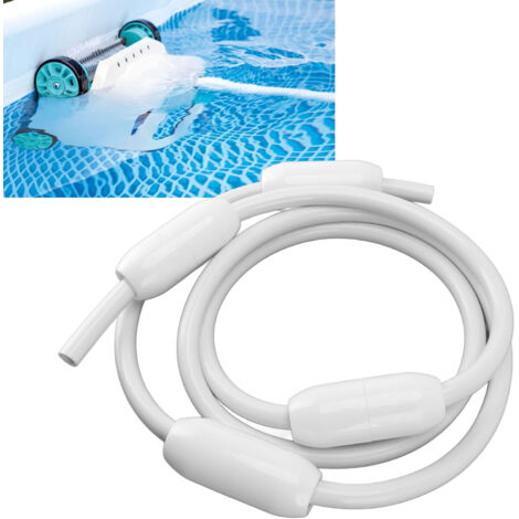 Remplacement de Tuyau d'Alimentation D45 pour Robot de Nettoyage de Piscine avec Flotteurs D10 - Compatible Polaris Vac-Sweep 280/380/180/480 PRO - Tuyau en Plastique/Rubber (3m, 4 Flotteurs) (1/5)