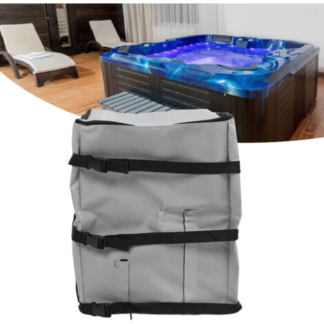 Housse de pompe Spa - Isolation et protection toutes saisons [Matériau polyester résistant, Imperméable, Dimensions 43x38x54cm]