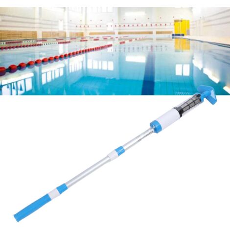 Aspirateur de Poche pour Piscine et Spa, ManoMatic PRO, Cordless, rechargeable IPX7, tube aluminium 1.65m, 3 embouts interchangeables, durée 1.5h. (1/5)