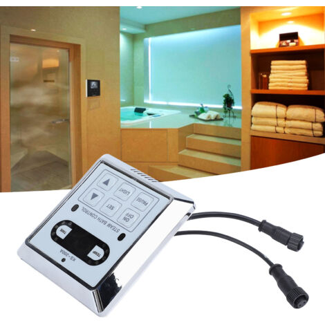 Tableau de Commande pour Générateur de Vapeur Professionnel - Contrôleur de Température avec Affichage Digital et Sensoir - 220V - Incl. Panneau Contrôleur, Cable Sensoir & Cable Contrôle - 115x103mm 
