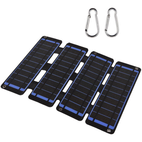 Chargeur Solaire Portable 13W 5V Panneau Solaire Monocristallin Flexible Pliable à Double USB Sortie (1/5)
