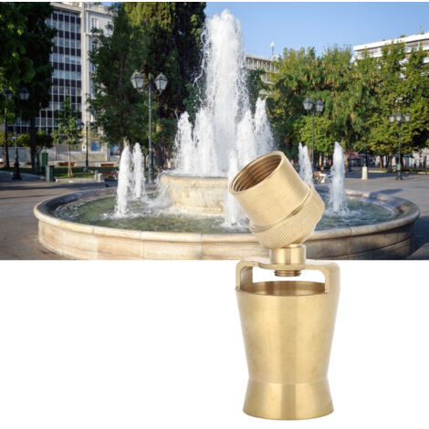 Tête de Brumisation pour Fontaine, Nozzle DN25 en Forme de Cèdre, Matériau Cuivre, Dimensions 14x5cm, Noir, 1 unité (1/5)