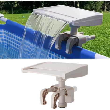 Cascade de Fontaine pour Piscine Hors-Sol PVC Détachable, Accessoire Cascade Relaxante avec Support Stable, Installation Facile, Dimensions 33.5x23x27cm, 1296g