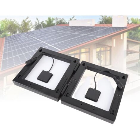 Chargeur Solaire Portable 10W avec 2 ports DC, étanche IP65, panneau monocrystalline foldable pour camping trekking fishing, noir (1/5)