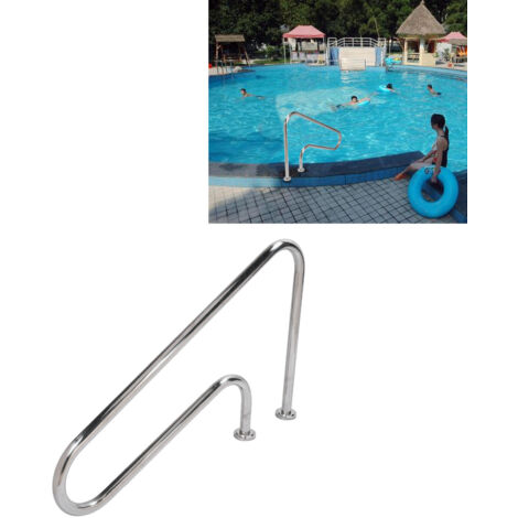 Main de Sécurité pour Piscine ST001 - Barre de Soutien Inox 304 Épaisse avec Surface Polie et Design Ergonomique Curvé pour Accès Facile