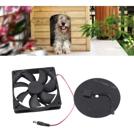 Ventilateur Solaire Extracteur Kit Ventilation Ecologique - Monocrystalline 10W ABS 12cm Fan pour Maison Animaux Poulailler RV Serre (1/5)