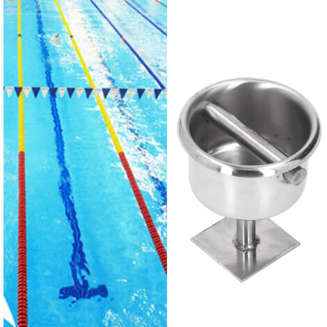 Accessoires de Piscine Poteaux de Ligne en Acier Inoxydable Fixation Float Lane Rope - 10.3x8.5CM 267g 4.1x3.3in (1/5)
