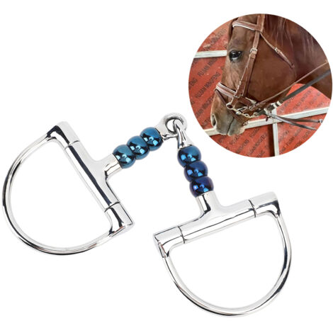 [Morceau pour cheval] [Horse Farm] [125mm Anti-Biting] [Mors en D Stainless Steel] (1/5)