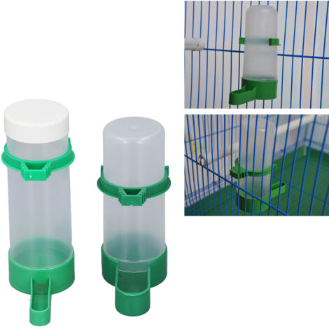 Abreuvoir et Distributeur de Nourriture pour Cage d'Oiseaux, 140ml et 150ml, avec clips pour parrots et cockatiels (1/5)