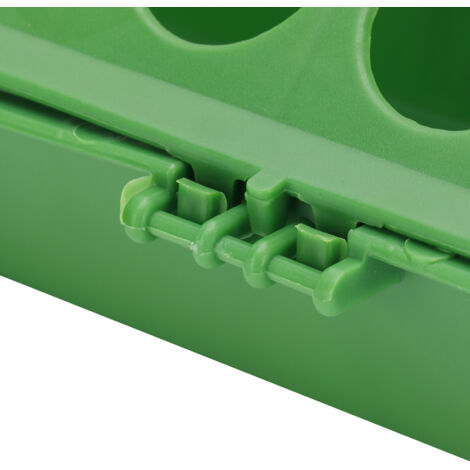 【Mangeoire pour Cage】 + 【ÉcoBirds】 + 【300mm】 + [Tasse Économique pour 5 Oiseaux - Plastique Solide Vert - 612g / 11.8" x 4.9" x 3.1"] (1/5)