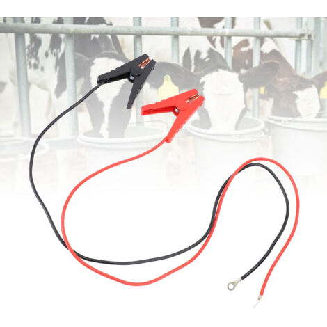 Câble de Fence électrique avec Crocodiles Clips de 100cm pour Installation Rapide et Sécurisée (1/5)