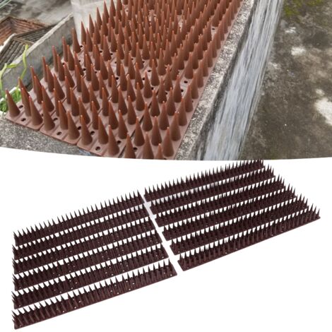 Piquets Anti-Pigeons en Plastique - Kit de 12 Pièces avec Colle et Attaches - Résistant, Écologique, Universel (43x4cm) pour Fenêtres, Balcons et Lampadaires (1/5)
