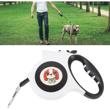 \[Laisse pour Chiens\] + \[Rétractable\] + \[16.4FT\] + \[LED Anti-Tangle\] (1/5)
