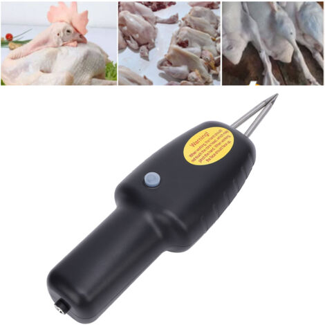 Plumeur électrique pour poulet - Machine à plume électrique portable avec tête conique améliorée et design résistant à l'eau - ABS et acier inoxydable, 420g - Pour poulet, dinde, pintade et caille (1/5)