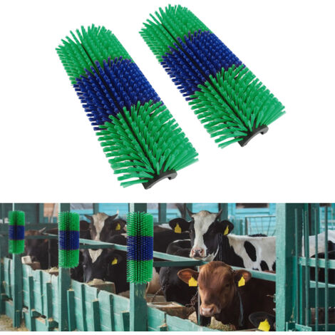 Brosse de massage pour animaux [Lot 2 pcs] + Version longue + Vert + Diamètre 49mm (1/5)