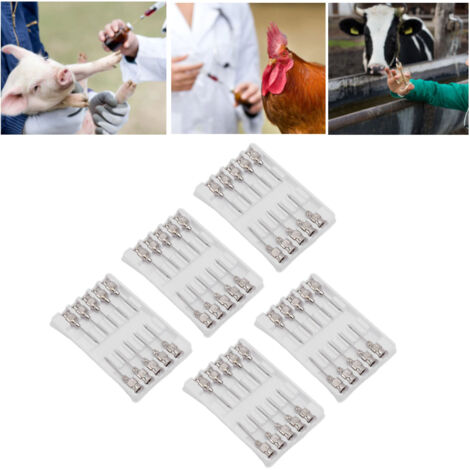 Aiguille pour Injection de Poultry Bovine Porcine Aiguille pour Injection de Poultry Bovine Porcine de Stainless Steel de Accessoires de 9x15mm/0.4x0.6in (1/5)