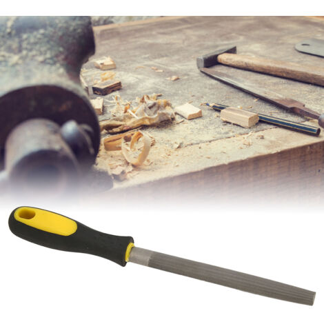 Lime [Taille métal] Lime demi-ronde [Taille Medium Tooth] [Matériau T12 Carbon Steel] [Coupe Double Grain] [Handle PP ergonomique] (1/5)