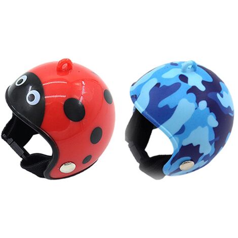 Casque de Protection pour Poules et Petits Volailles 4 casques ajustables en PP plastique pour jeunes oiseaux 4.54cm (1/5)