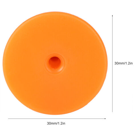 Étiquettes auricoles pour élevage Étiquettes auricoles sans marque PP Orange rond 30mm Lot 100 étiquettes + 100 clous pour porcs bovins ovins Identification suivi ferme (1/5)