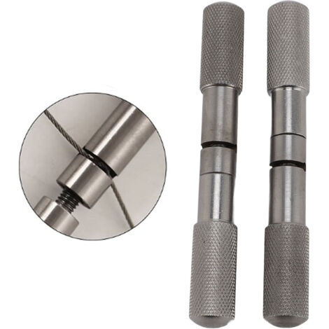 Manche pour Scie à Corde en Acier Inoxydable Antidérapant - 2 Pièces Portable Légère pour Décornage et Bois (1/5)