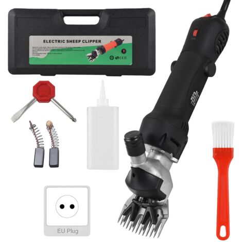 Tondeuse Professionnelle pour Animaux de Ferme 690W avec Tête Remplaçable, 6 Vitesses Adjustables, Kit de Soins et Boîte de Stockage