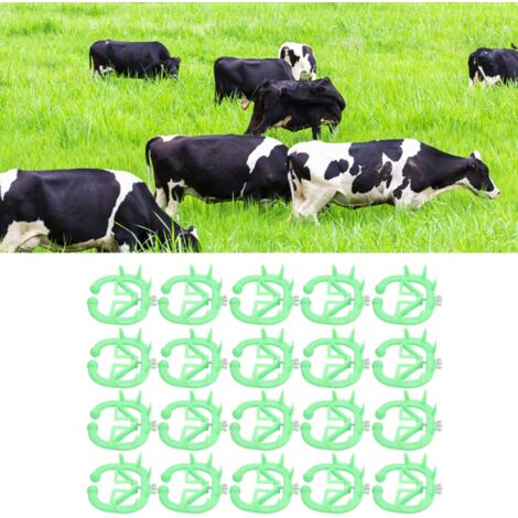 [Anneau Anti-Succion pour Veaux] Anneau de Nose ABS Antidérapant Economique (Lot de 20 Pièces) (1/5)