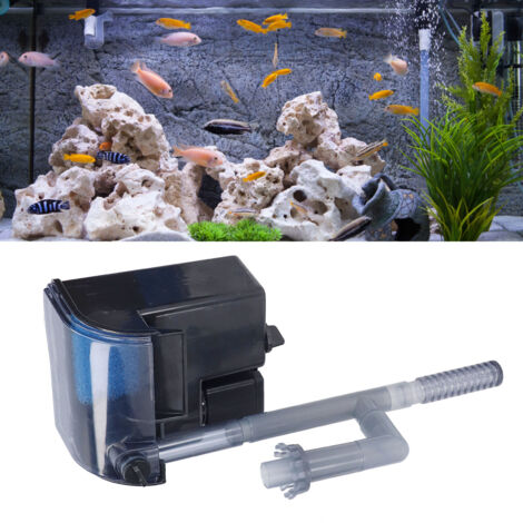Filtre Aquarium【Power-Pure】Modèle 500L/h - Filtre Externe 10W Cascade Silencieux avec Tamis à Écume et Pipes de Connexion (1/5)