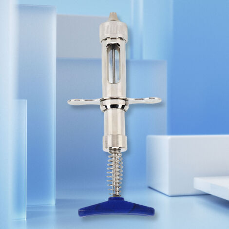 Syringe pour vaccination animale - 2ml Type 132 - Injecteur réutilisable en acier inoxydable pour vaccin contre la varicelle des poulets (1/5)