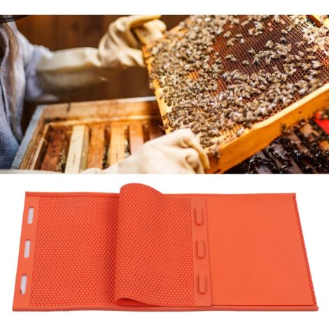 Moule silicone pour fondation de ruche 2 pièces 5.4mm orange foldable press sheet mould beekeeping (1/5)