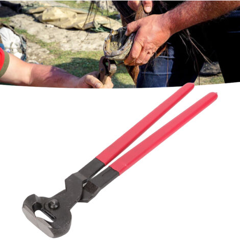 Pince de parage pour cheval 35cm avec matériel 45 steel - Coupe-chape et nettoyage fer, outil équitation multifonction