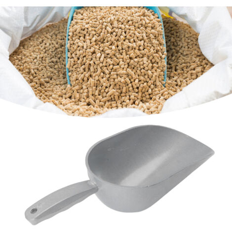 Louche pour Aliments pour Animaux en Alliage d'Aluminium - Louche Multipurpose pour Granulés et Poudre (1/5)